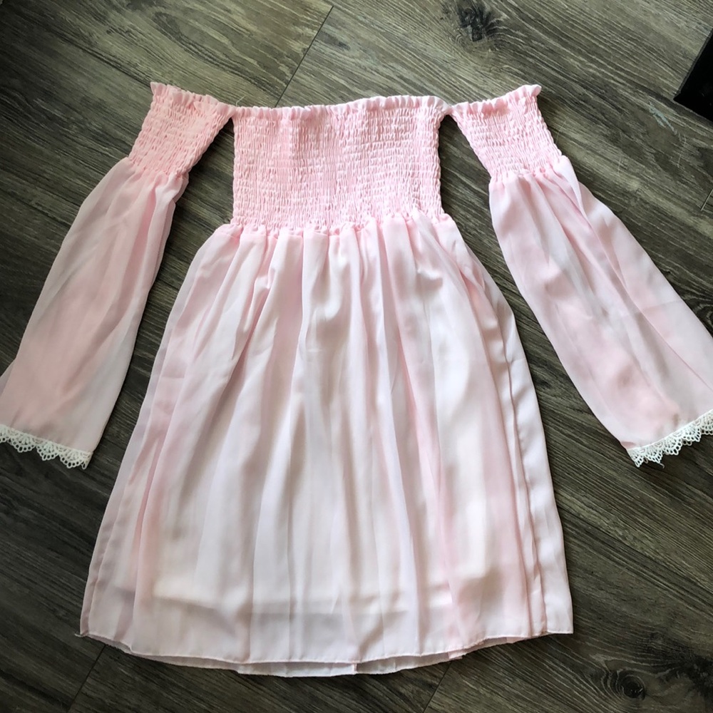 Pink babydoll dress